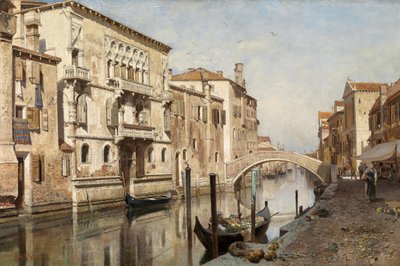 Blick auf den Palazzo del Cammello in Venedig von Robert Russ